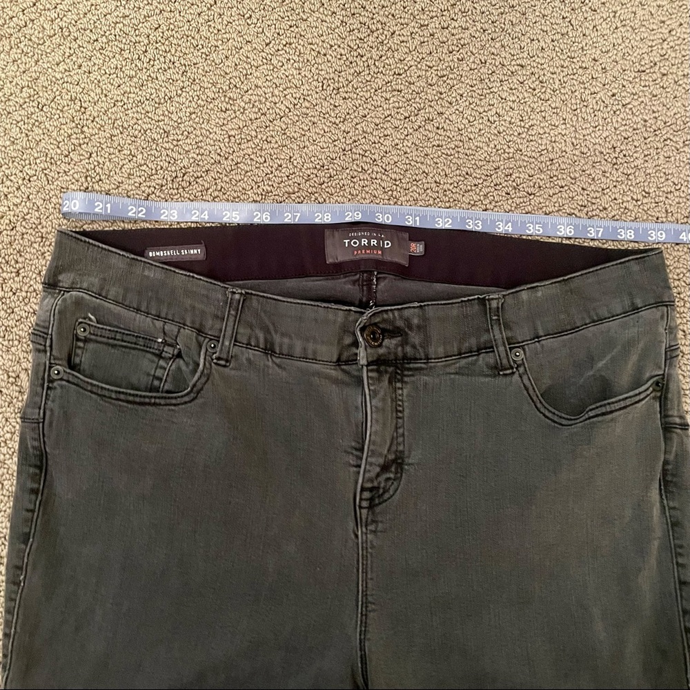Torrid Bombshell Skinny Premium Stretch Black Denim Jeans Women’s Size 20 - Picture 7 of 13